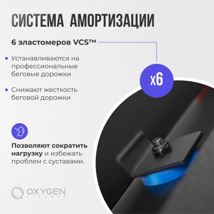 Беговая дорожка домашняя OXYGEN FITNESS RunUp REVERB, фото 6