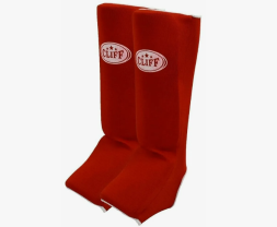 Защита голень-стопа х/б красная р.XL Защита голень-стопа х/б красная р.XL