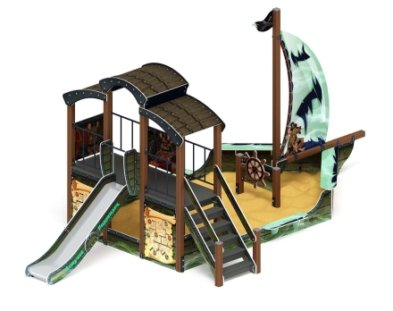 Детская игровая площадка Летучий Голландец Парусник ДИК 2.03.3.01-04 Н=1200, фото 2