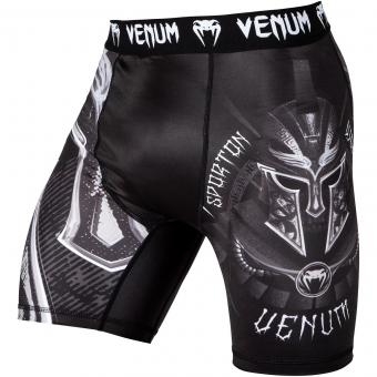 Компрессионные шорты Venum Gladiator 3.0 Black/White, фото 1