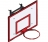 Щит баскетбольный школьный для залов, с кольцом, фанера влагостойкая УТ 405-01 