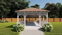 Прямоугольная беседка ВОЛГА, фото 2