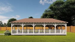 Прямоугольная беседка ВОЛГА, фото 4