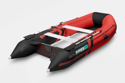Gladiator B 370 AL LIGHT Красно-черный моторная лодка ПВХ Алюминиевый пайол, фото 2