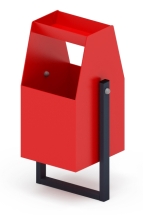 Урна с пепельницей (красная) - МФ 50.01.06-01 Урна с пепельницей (красная) - МФ 50.01.06-01