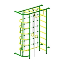 Детский спортивный комплекс Пионер 9 зелёно/жёлтый