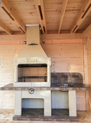 Печь № 14 — Печь барбекю с широкой топкой и рабочим столом (или мойкой), фото 7