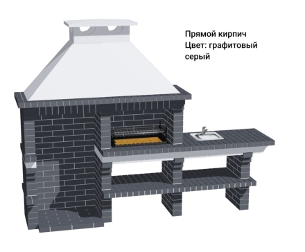 Печь Аристократ 814 Прямоугольный кирпич графитовый серый, фото 8