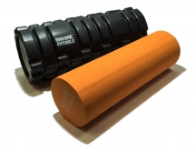 Цилиндр массажный 33х14 см черный двойной Цилиндр массажный 33х14 см черный двойной