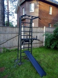 Шведская стенка для улицы EffectSport ПРОФ(У)-ДСК35-БП35-ДВ, фото 6