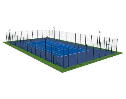Теннисный корт (37х19, игровое поле 24х11) покрытие HARD, КОРТ + ОГРАЖДЕНИЕ , фото 1