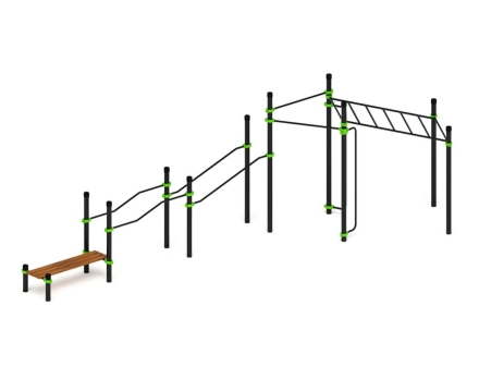Спортивный комплекс ЛОВ 21, стойки 89 мм, фото 3