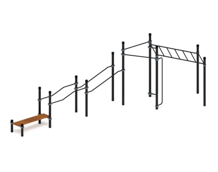 Спортивный комплекс ЛОВ 21, стойки 89 мм, фото 2