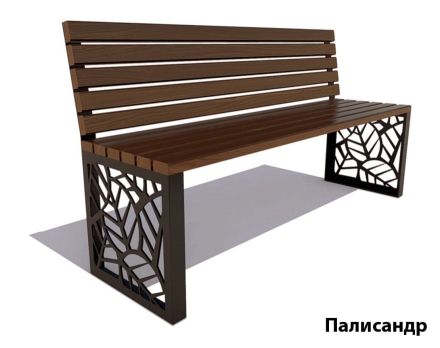 Парковая скамейка Севастополь, Сосна (без подлокотников) 3 м, фото 2