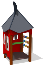 Игровой домик ВСТ 1101 для детской площадки Игровой домик ВСТ 1101 для детской площадки