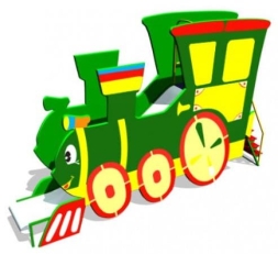 Детская горка Паровозик CКИ 081 для игровой площадки Детская горка Паровозик CКИ 081 для игровой площадки