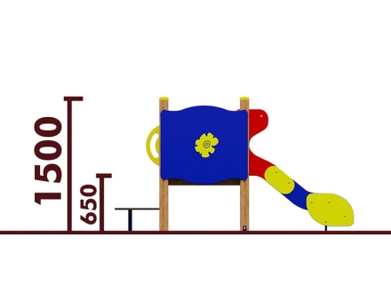 Горка 08101.21 H=650 для детской площадки, фото 2