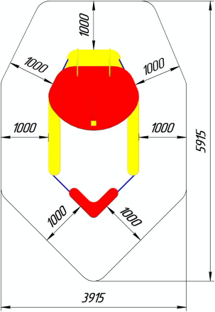 Песочница Кораблик ПС-28 для детской площадки, фото 2