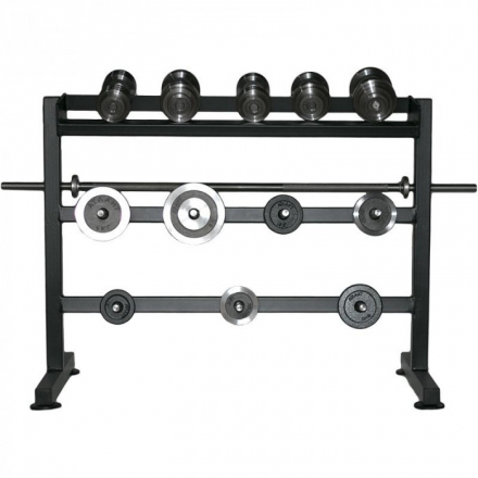 Подставка для гантельного ряда с подвесами для дисков, фото 1