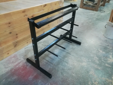 Подставка для гантельного ряда с подвесами для дисков, фото 2