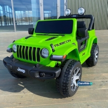 Электромобиль Jeep Rubicon 4WD зеленый