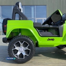 Электромобиль Jeep Rubicon 4WD зеленый