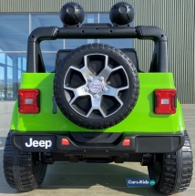 Электромобиль Jeep Rubicon 4WD зеленый