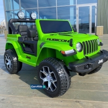 Электромобиль Jeep Rubicon 4WD зеленый