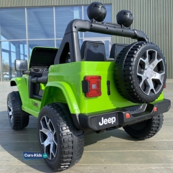 Электромобиль Jeep Rubicon 4WD зеленый, фото 3