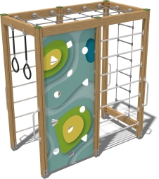 Детский спортивный комплекс Аквамарин Papercut СРО101.00.1.1 для улицы, фото 1