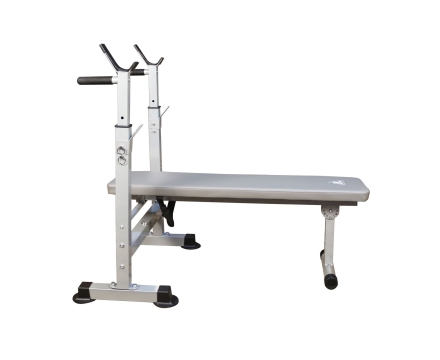 Скамья со стойками под штангу DFC складная DKF01, фото 5