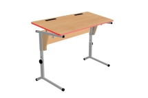 Стол ученический двухместный (красный кант)