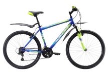 Велосипед Black One Onix 26 синий/зелёный/голубой 18"