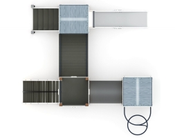 Детская игровая площадка Городок (Тайга) горка Н 1200 ДИК 2.01.3.03-23, фото 4