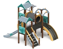 Детская игровая площадка Городок (Тайга) горка Н 1200 ДИК 2.01.3.03-23