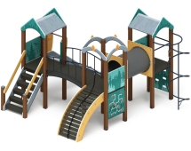 Детская игровая площадка Городок (Тайга) горка Н 1200 ДИК 2.01.3.03-23