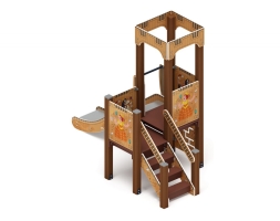 Детская игровая площадка Королевство (Картонное) ДИК 1.15.01-12 H=900, фото 3