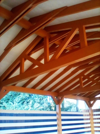 Навес для трех авто с хозблоком БАЛТИЯ Базовая комплектация, фото 8