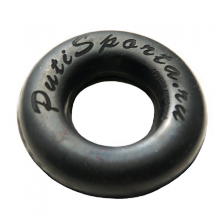 Эспандер кольцо нагрузка 50-60кг d-86мм гладкий с логотипом Putisporta.Черный, фото 1