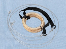 Кольца гимнастические с тросиком, пара Кольца гимнастические с тросиком, пара