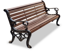 Скамейка парковая TORUDA 042 2,0 м (2 опоры), фото 1