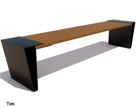 Скамейка уличная Мегаполис, Сосна 1,2 м, фото 2