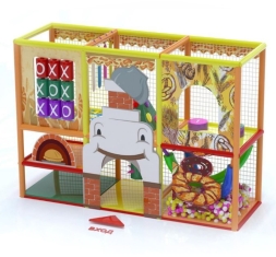 Детский игровой лабиринт «Кнопка печка» 4,2м² (3,5*1,2*3м)