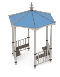 Беседка с сиденьями Romana 301.01.00 для парка, фото 3