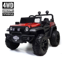 Электромобиль Jeep C555CC 4WD красный