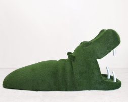 Топиари Бегемот в воде, h=140 см - газон Есо, фото 2