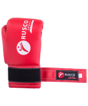 Перчатки боксерские детские, 6oz, к/з, красный Перчатки боксерские детские, 6oz, к/з, красный