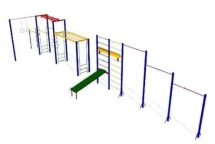 Спортивный комплекс СГК-4 СКС 079 для уличной площадки