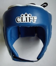 Шлем боксерский CLIFF CS-500 открытый (PVC) синий р.S