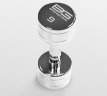 BRONZE GYM BG-PA-DB-C09 Гантель хромированная 9 кг BRONZE GYM BG-PA-DB-C09 Гантель хромированная 9 кг